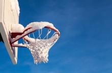 hoop in snow